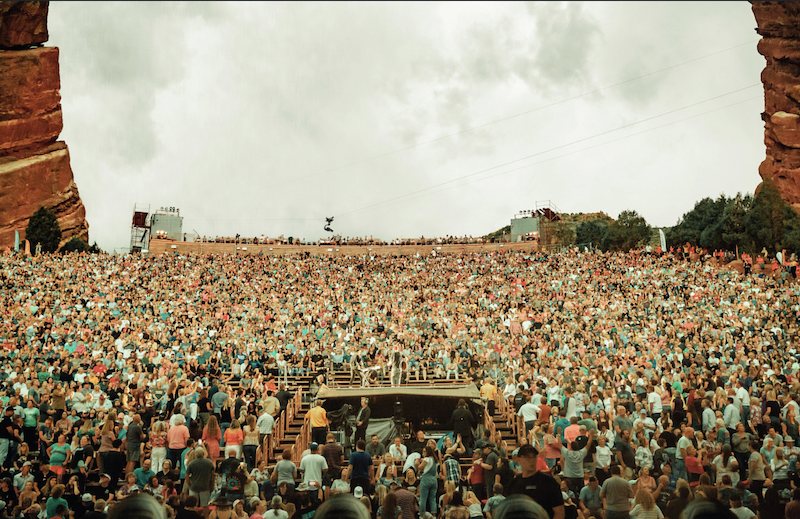 Large concert at Red Rock